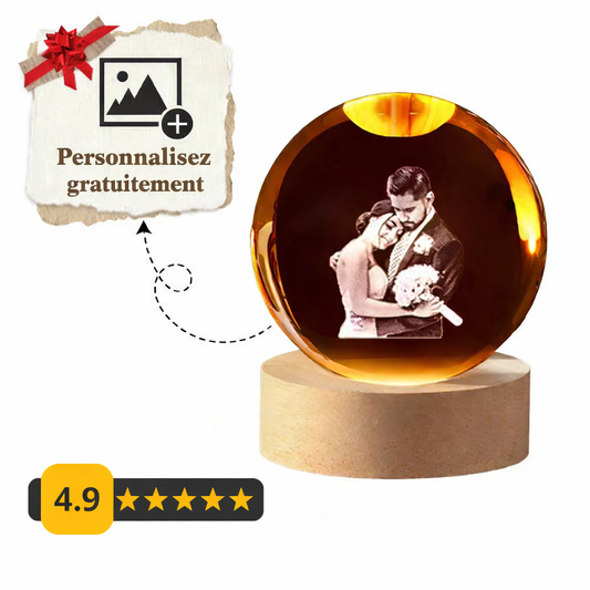 Sphère En Cristal Personnalisable