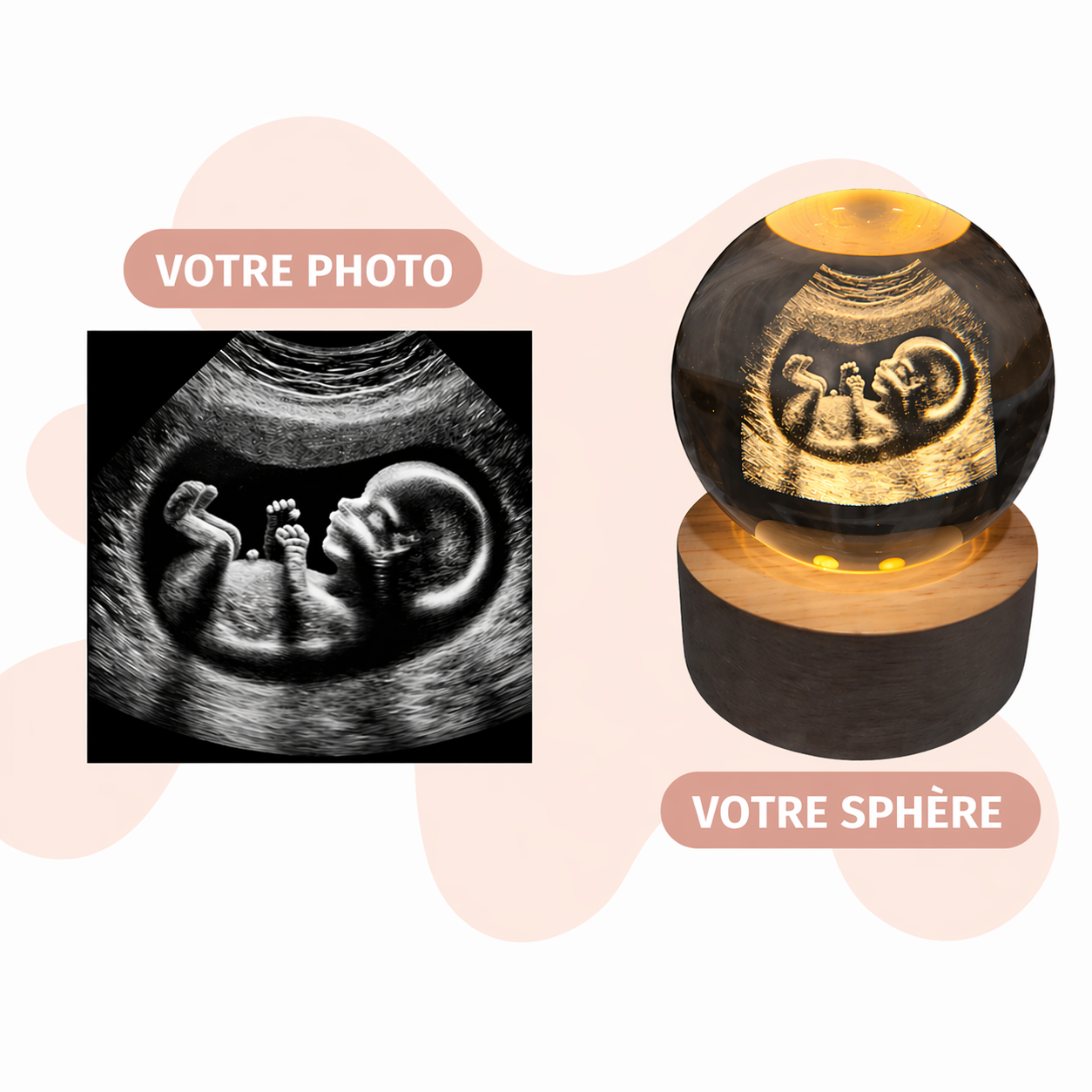 Sphère En Cristal Personnalisable